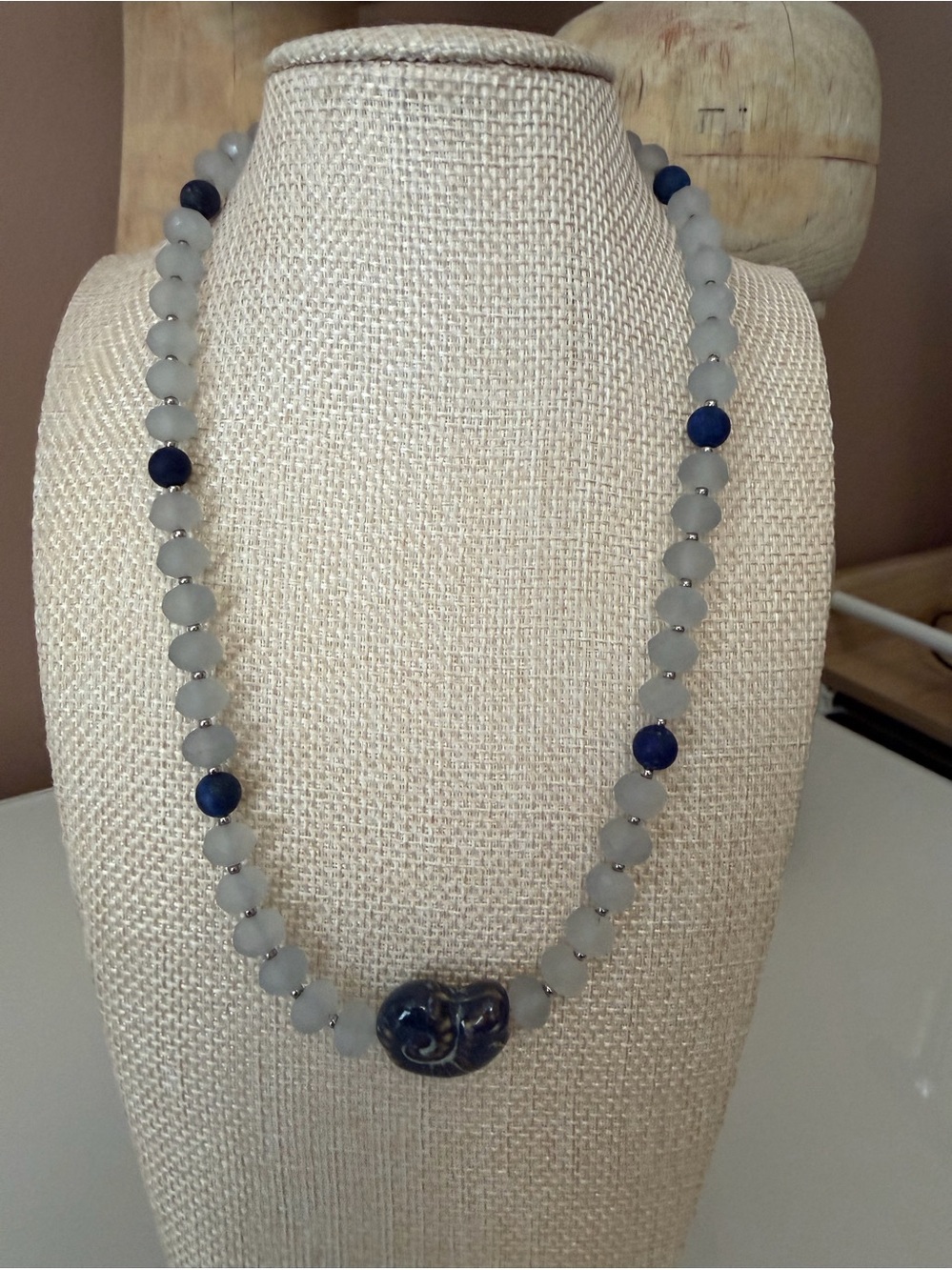 Blue Shell Necklace.